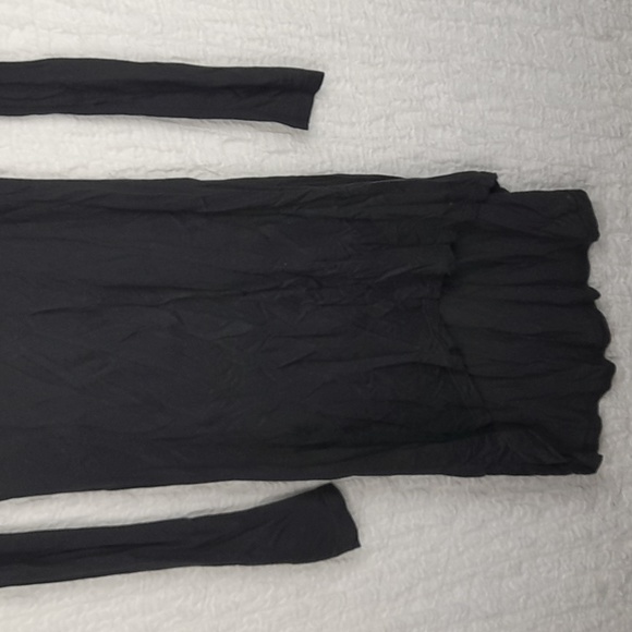 Zara Basic Long Sleeve Midi Dress Small Gray #A56 - Picture 2 of 3